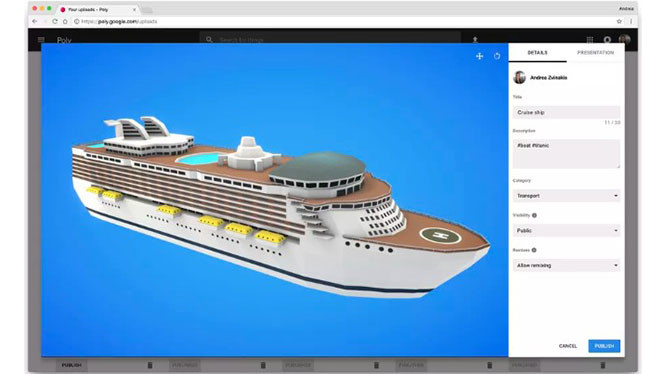 Google tạo kho 3D cho các nhà phát triển