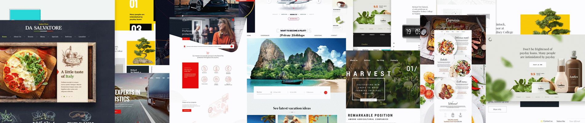 Banner top website
