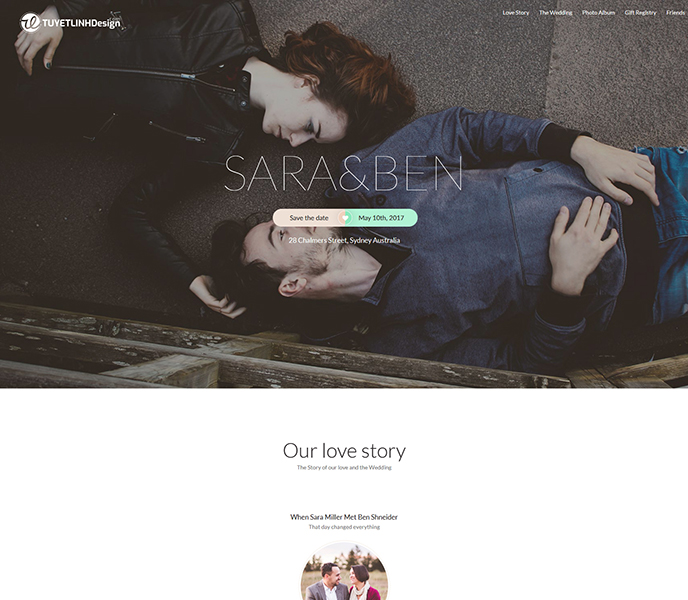 Mẫu website áo cưới - WDAC-00020