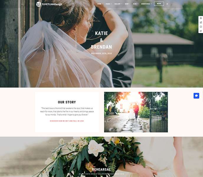 Mẫu website áo cưới - WDAC-00021