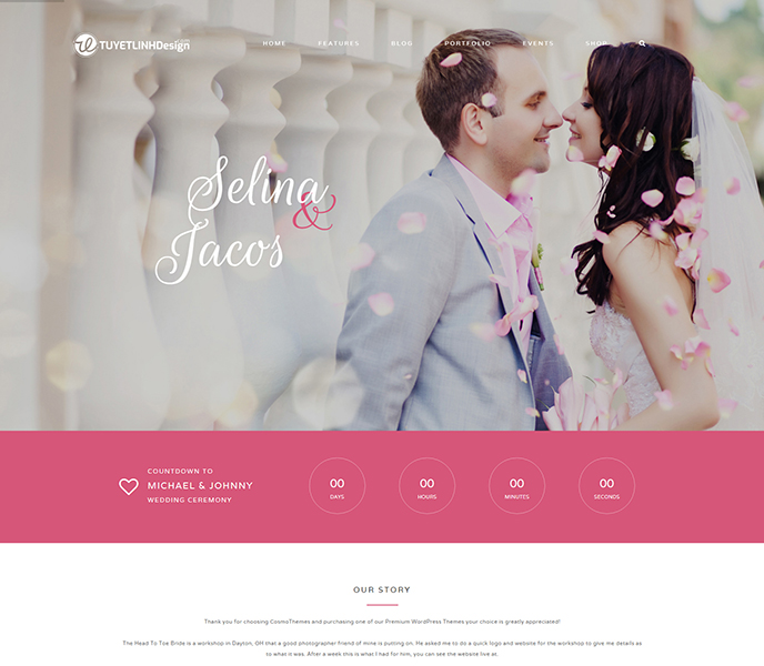 Mẫu website ảnh viện áo cưới - WDAC-00201