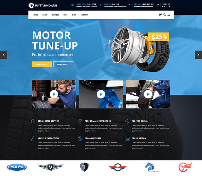 Mẫu website cơ khí, máy móc - WDCKMM-00267