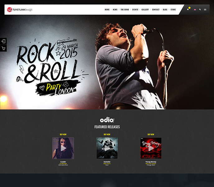 Mẫu website âm nhạc - WDAN-00046