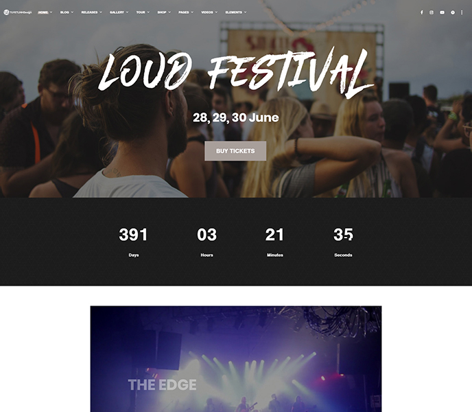 Mẫu website âm nhạc - WDAN-00073