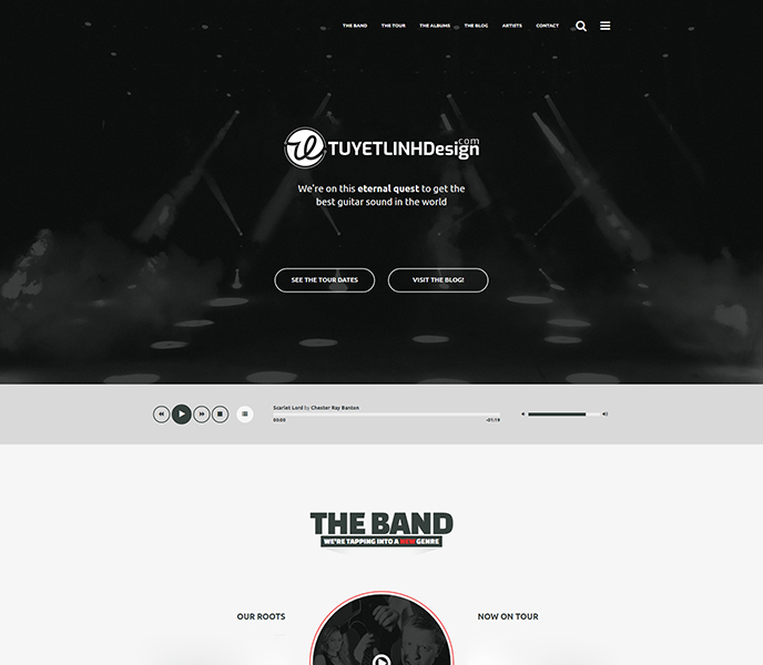 Mẫu website âm nhạc - WDAN-00074