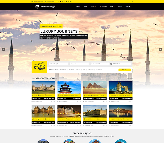 Mẫu website du lịch - WDDL-00035