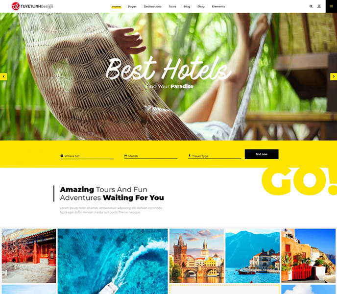 Mẫu website du lịch - WDDL-00062