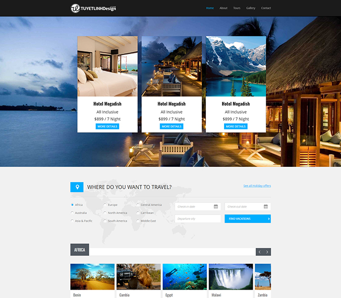 Mẫu website du lịch - WDDL-00167