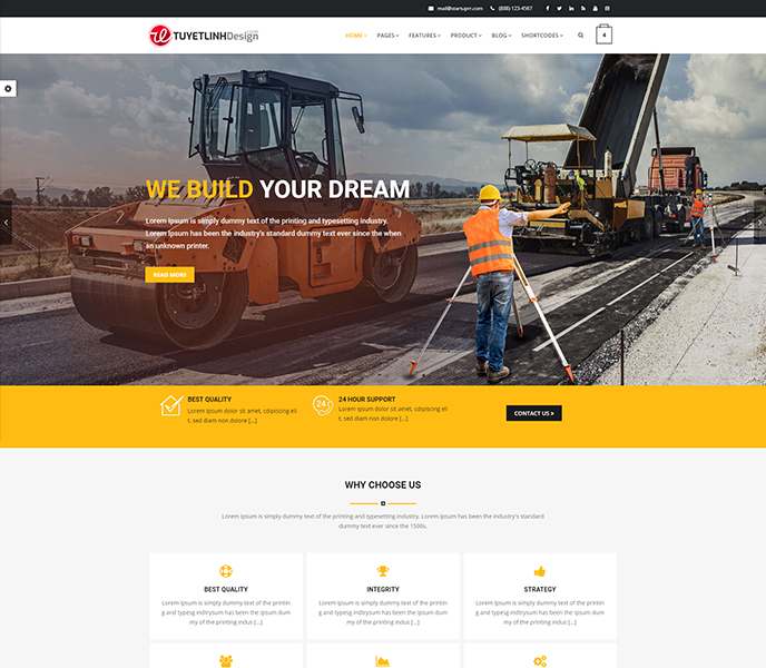 Mẫu website giới thiệu công ty - WDDTCT-00055