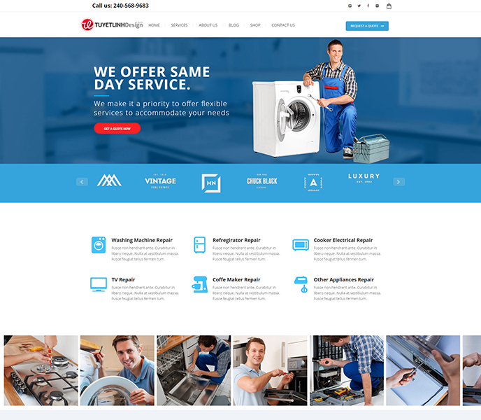 Mẫu website điện tử, điện lạnh - WDDTDL-00335