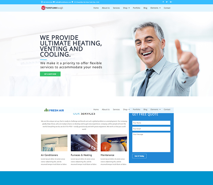 Mẫu website điện tử, điện lạnh - WDDTDL-00337