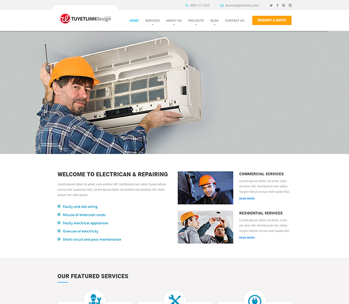 Mẫu website điện tử, điện lạnh - WDDTDL-00339