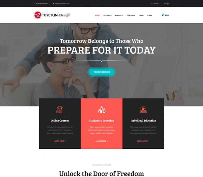 Mẫu website giáo dục - WDGD-00064