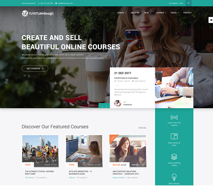 Mẫu website giáo dục - WDGD-00065