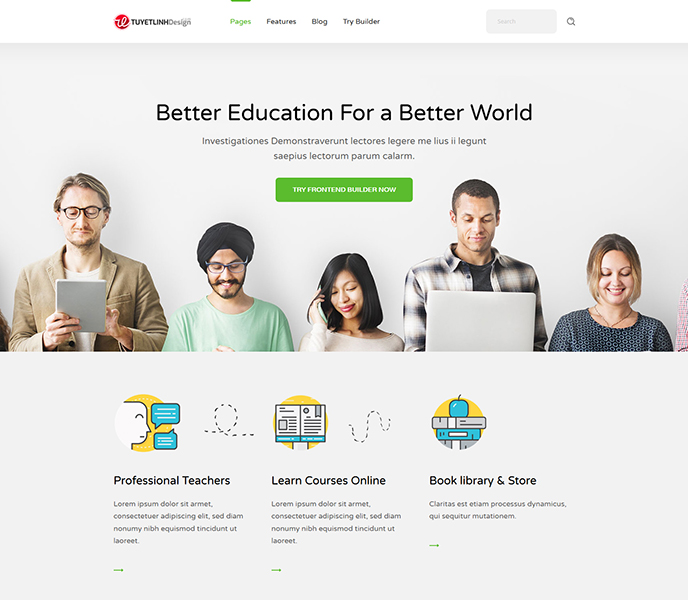 Mẫu website giáo dục - WDGD-00067