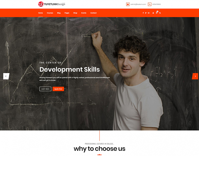 Mẫu website giáo dục - WDGD-00101