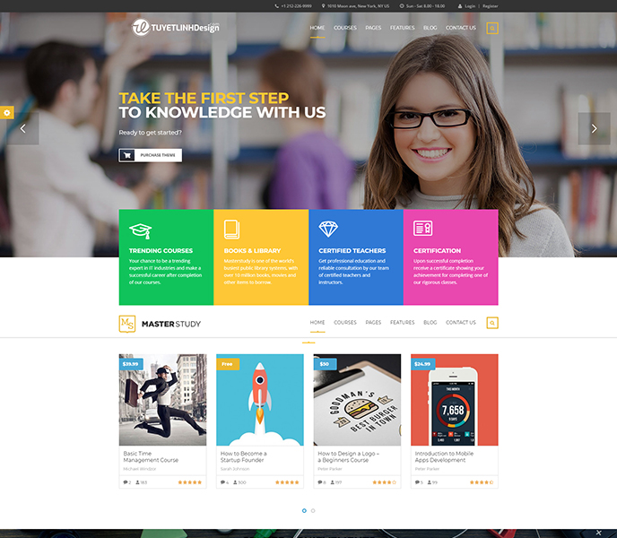 Mẫu website giáo dục - WDGD-00102