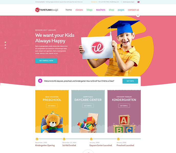 Mẫu website giáo dục - WDGD-00103