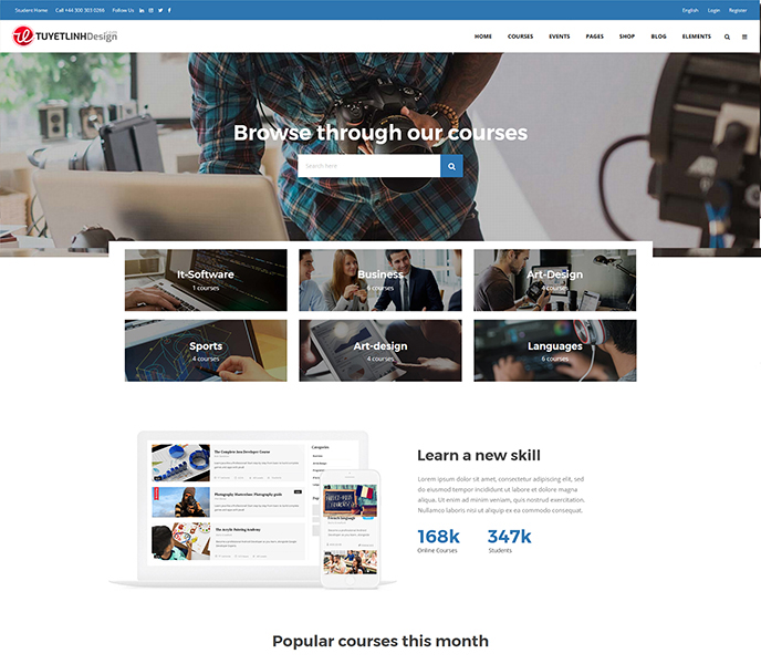 Mẫu website giáo dục - WDGD-00124