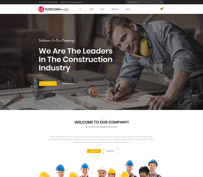 Mẫu website giới thiệu công ty - WDGTCT-00002