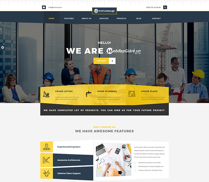 Mẫu website giới thiệu công ty - WDGTCT-00099
