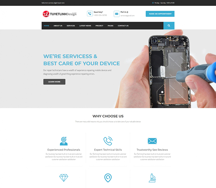 Mẫu website giới thiệu công ty - WDGTCT-00100