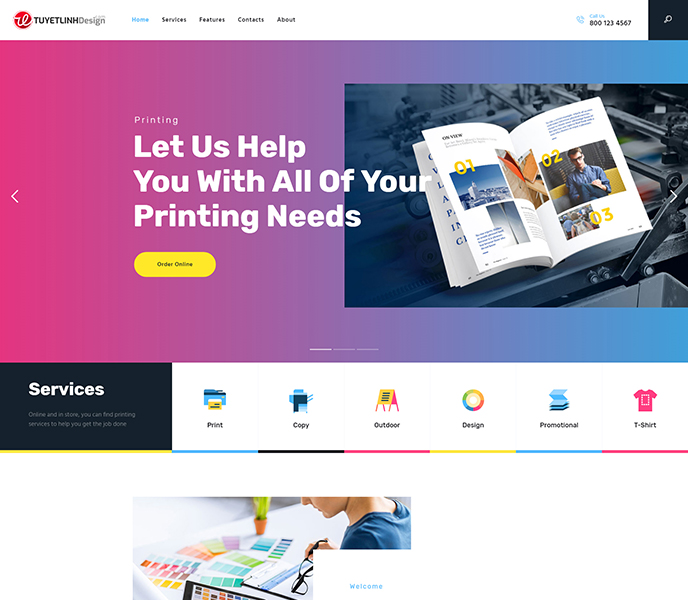 Mẫu website in ấn - WDIA-00294