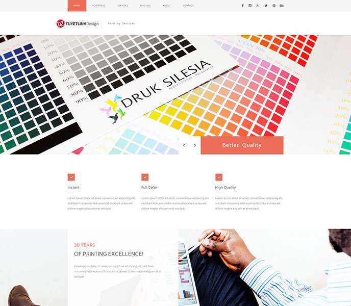 Mẫu website in ấn - WDIA-00297