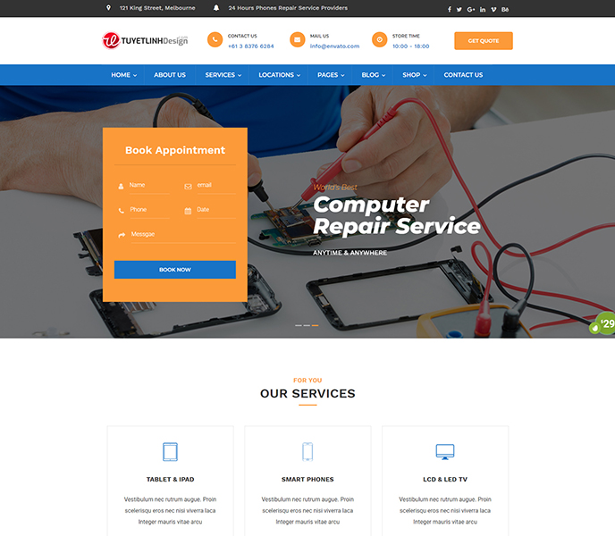 Mẫu website máy tính, kỹ thuật - WDMTKT-00324