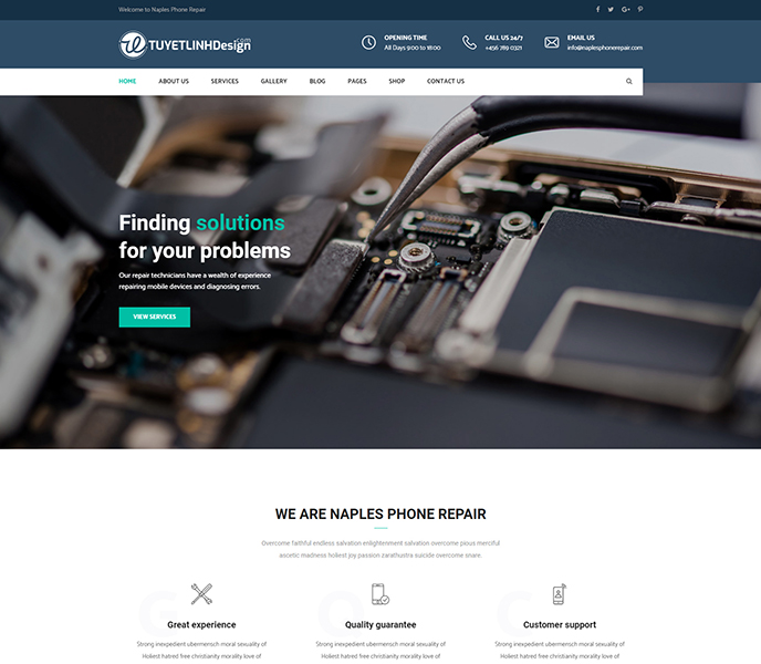 Mẫu website máy tính, kỹ thuật - WDMTKT-00325