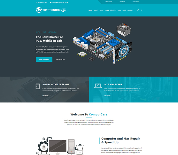 Mẫu website máy tính, kỹ thuật - WDMTKT-00327