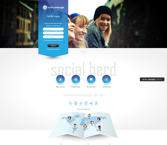 Mẫu website mạng xã hội - WDMXH-00277