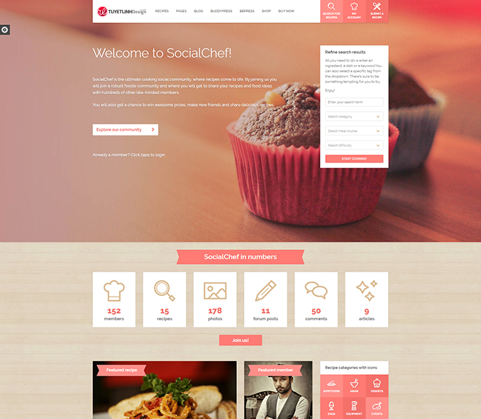 Mẫu website mạng xã hội - WDMXH-00281