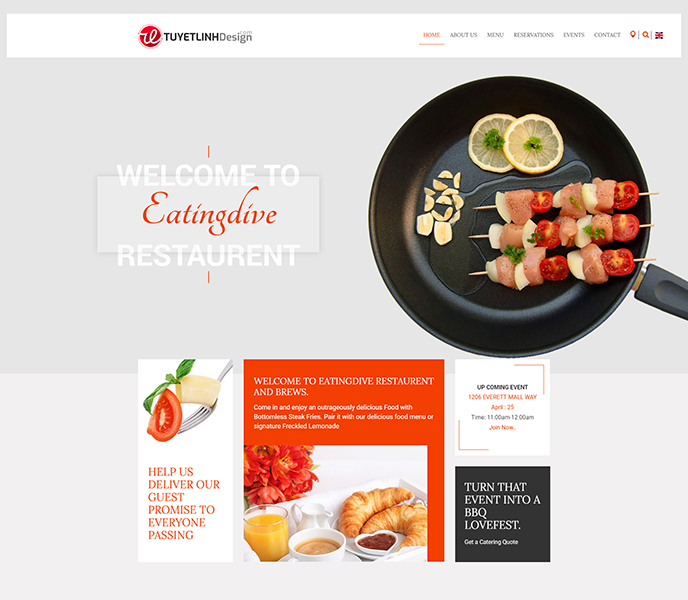 Mẫu website nhà hàng, khách sạn - WDNHKS-00138