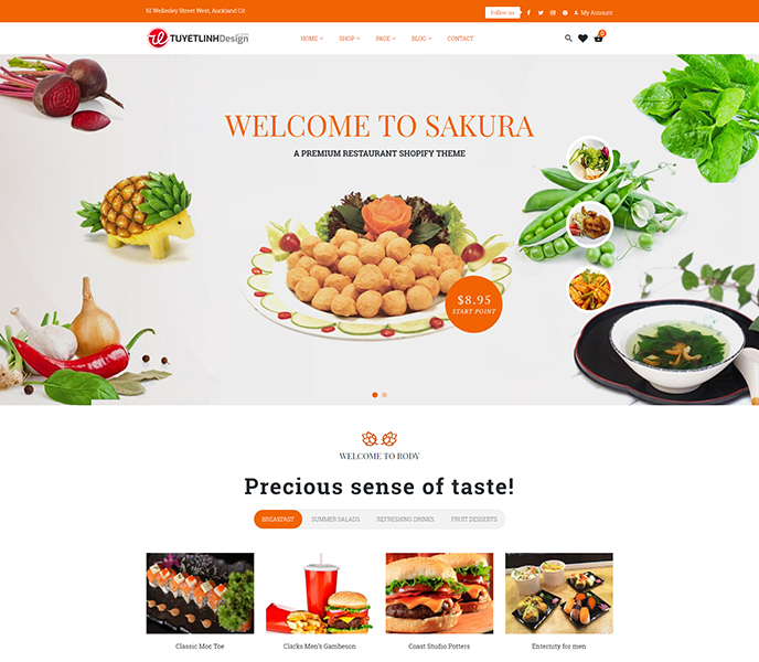 Mẫu website nhà hàng, khách sạn - WDNHKS-00139