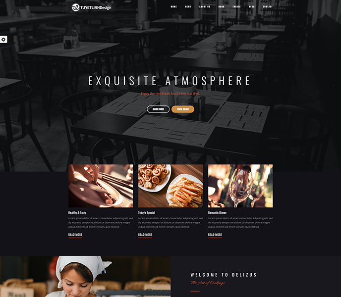 Mẫu website nhà hàng, khách sạn - WDNHKS-00142