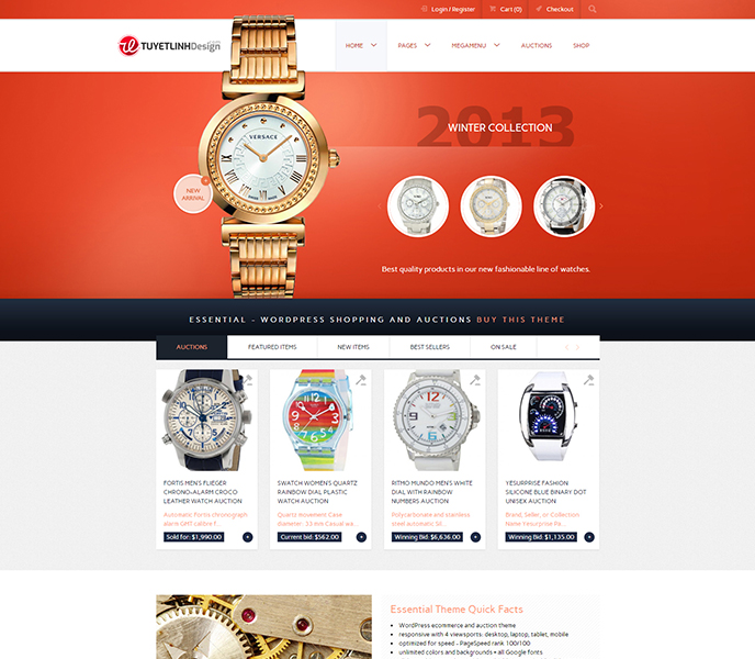 Mẫu website rao vặt, đấu giá - WDRV-00355