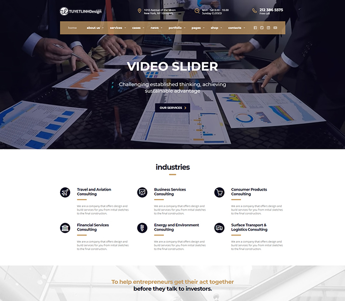 Mẫu website tài chính, chứng khoán - WDTCCK-00290