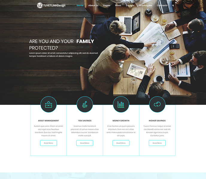 Mẫu website tài chính, chứng khoán - WDTCCK-00291