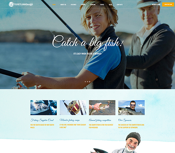 Mẫu website thủy sản, hải sản - WDTHS-00237