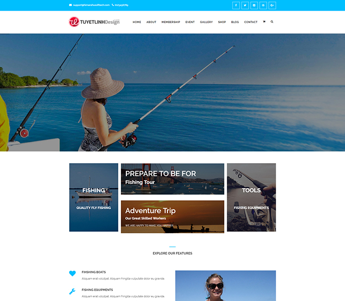 Mẫu website thủy sản, hải sản - WDTHS-00238