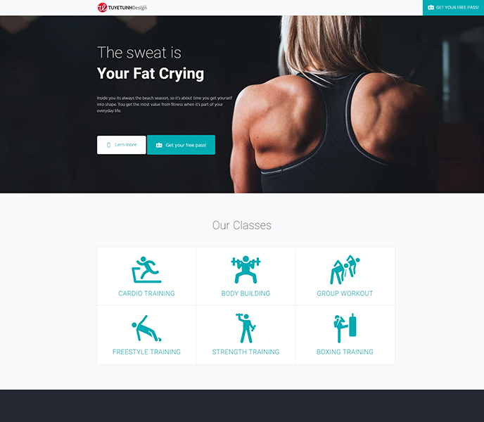 Mẫu website spa, thẩm mỹ viện, fitness - WDTMV-00276