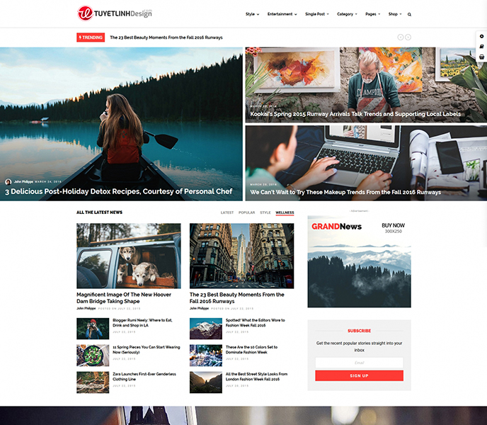 Mẫu website tin tức - WDTT-00069