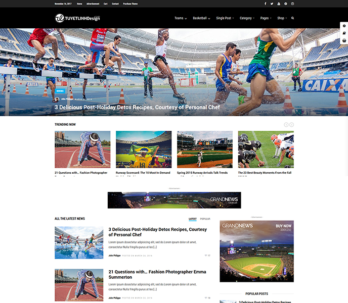 Mẫu website tin tức - WDTT-00071