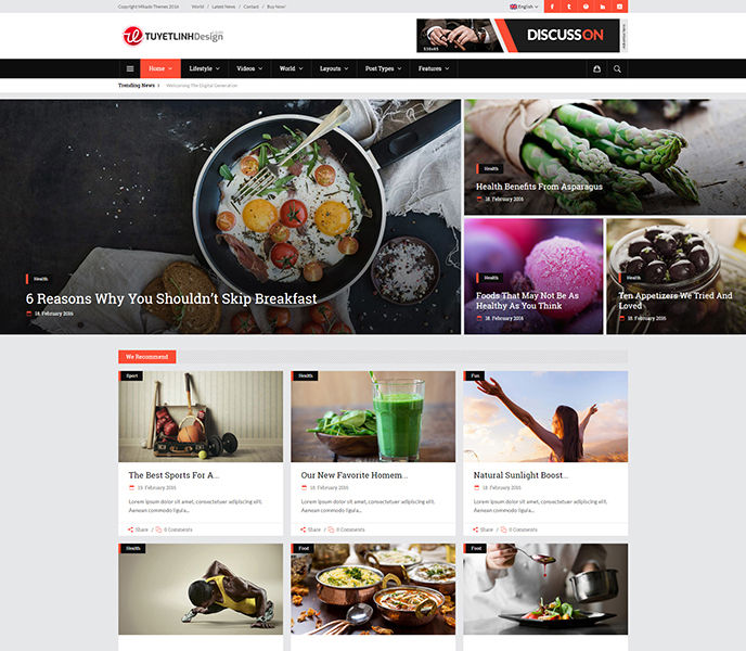 Mẫu website tin tức - WDTT-00121