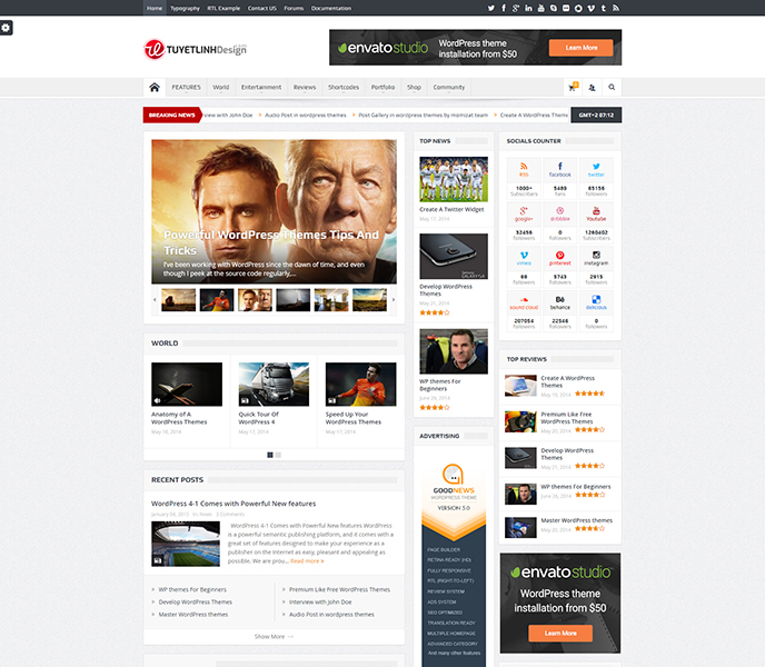 Mẫu website tin tức - WDTT-00178