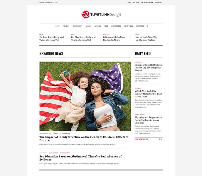 Mẫu website tin tức - WDTT-00181