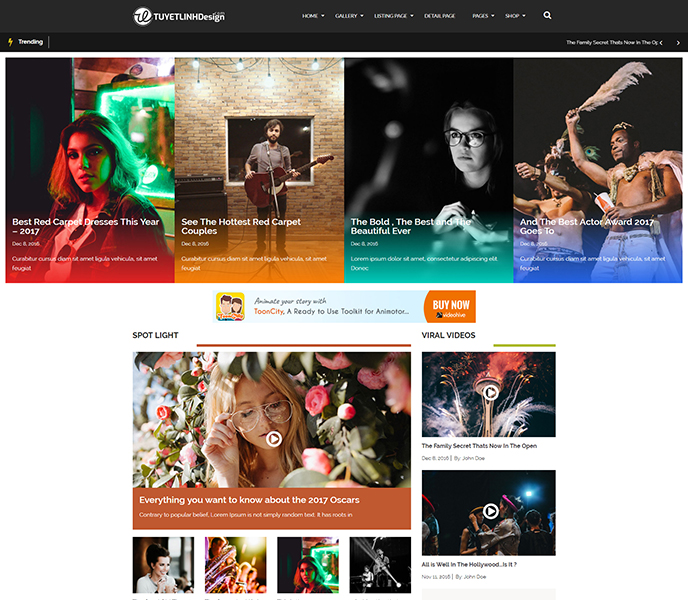 Mẫu website tin tức - WDTT-00182