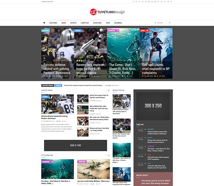 Mẫu website tin tức - WDTT-00185