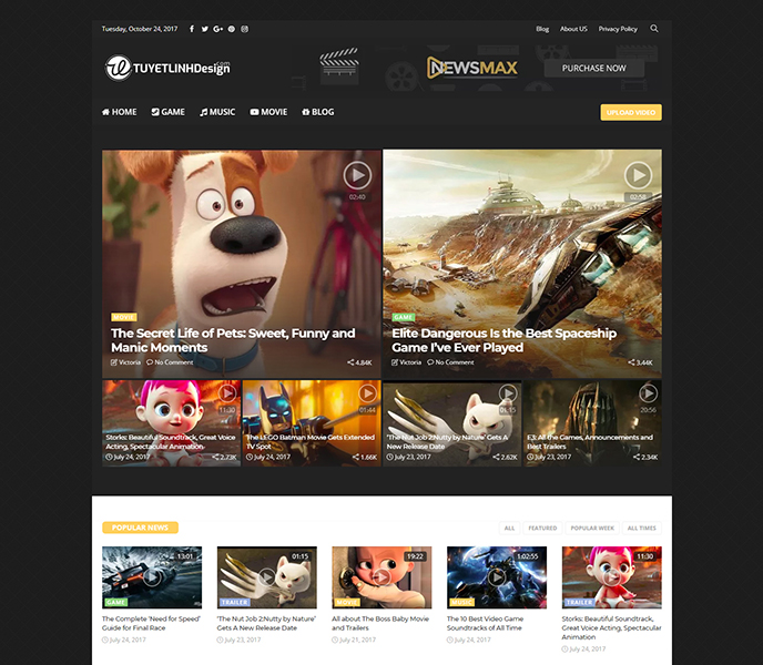 Mẫu website tin tức - WDTT-00186